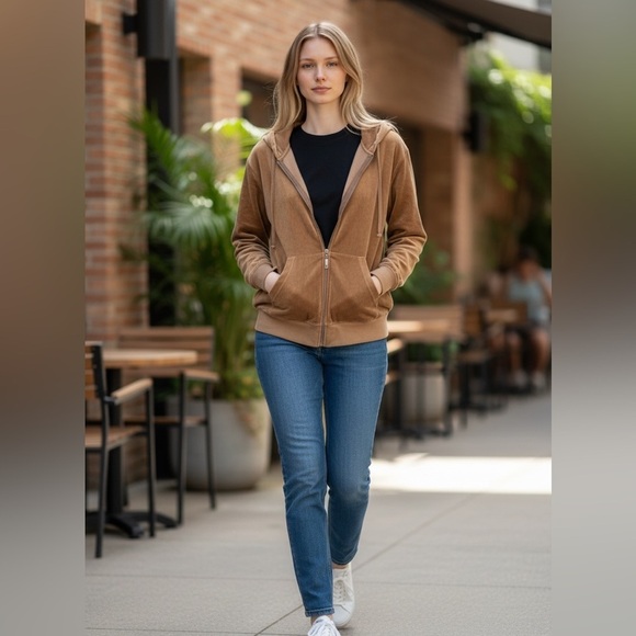 Juicy Couture Tops - Juicy Couture Original Vintage Camel Hoodie